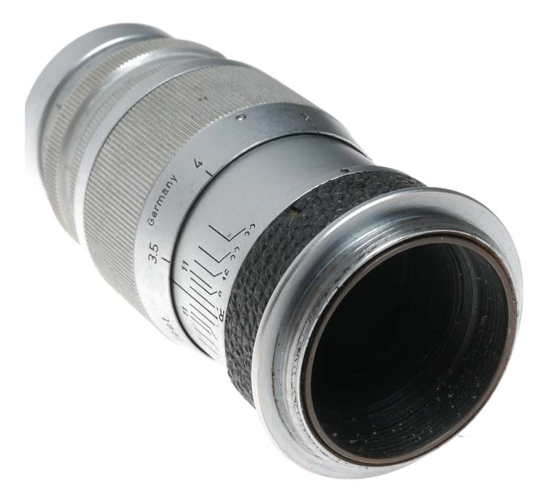 Leitz Elmar f=9cm 1:4 chrome rangefinder screw mount lens