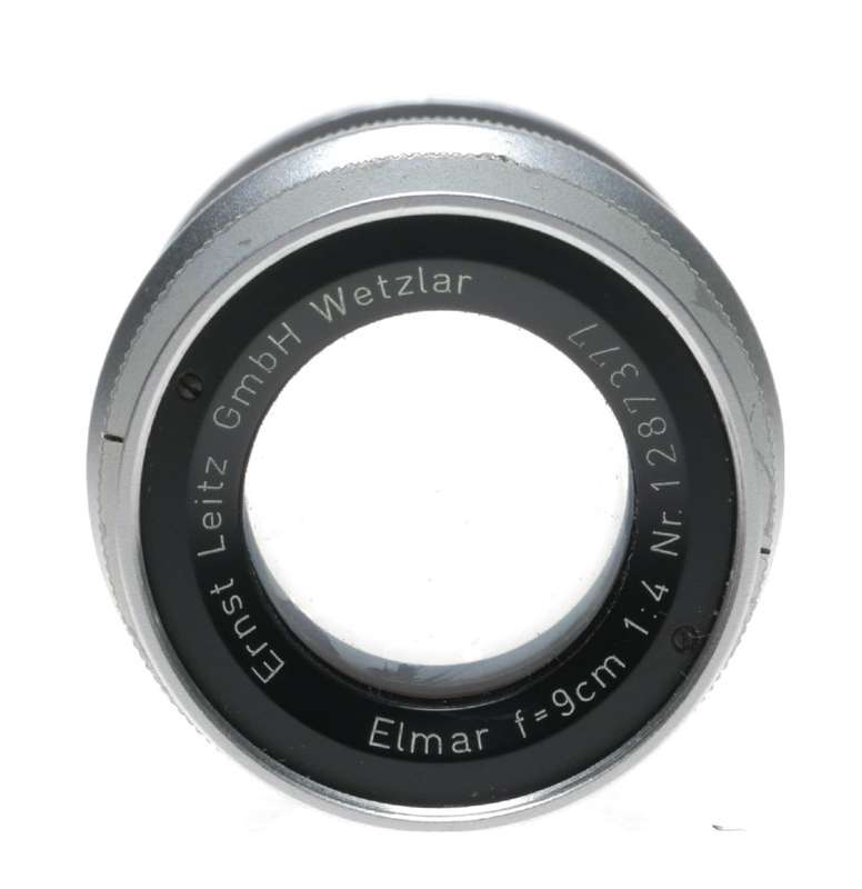 Leitz Elmar f=9cm 1:4 chrome rangefinder screw mount lens