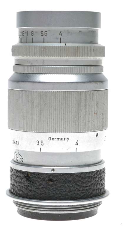 Leitz Elmar f=9cm 1:4 chrome rangefinder screw mount lens