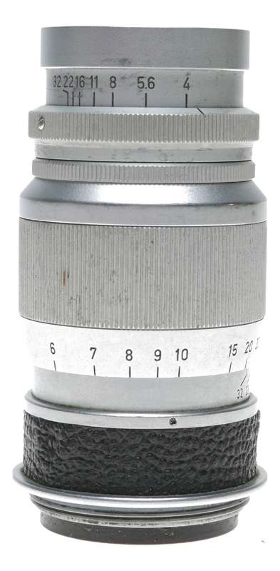 Leitz Elmar f=9cm 1:4 chrome rangefinder screw mount lens