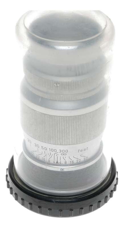 Leitz Elmar f=9cm 1:4 chrome rangefinder screw mount lens