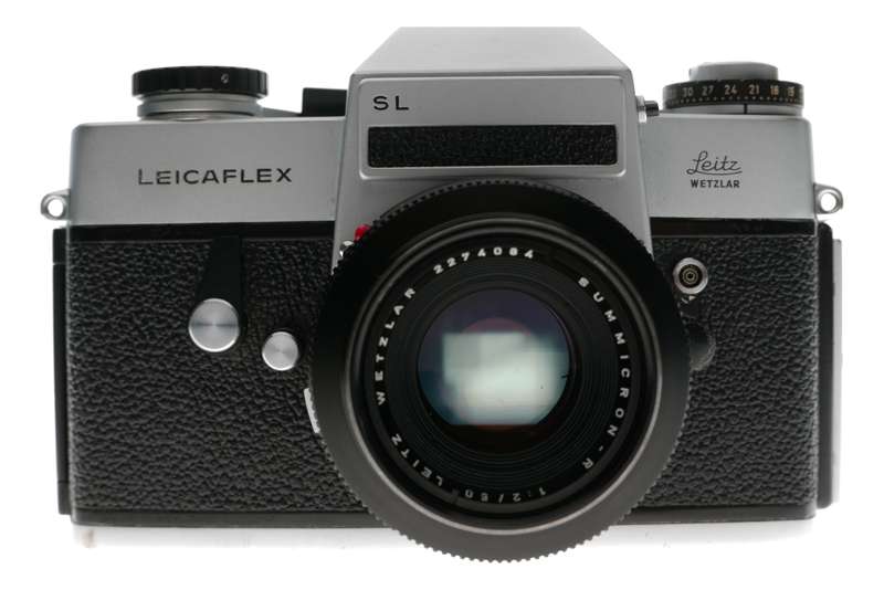 Leicaflex SL Chrome 35mm SLR film camera Summicron-R lens set