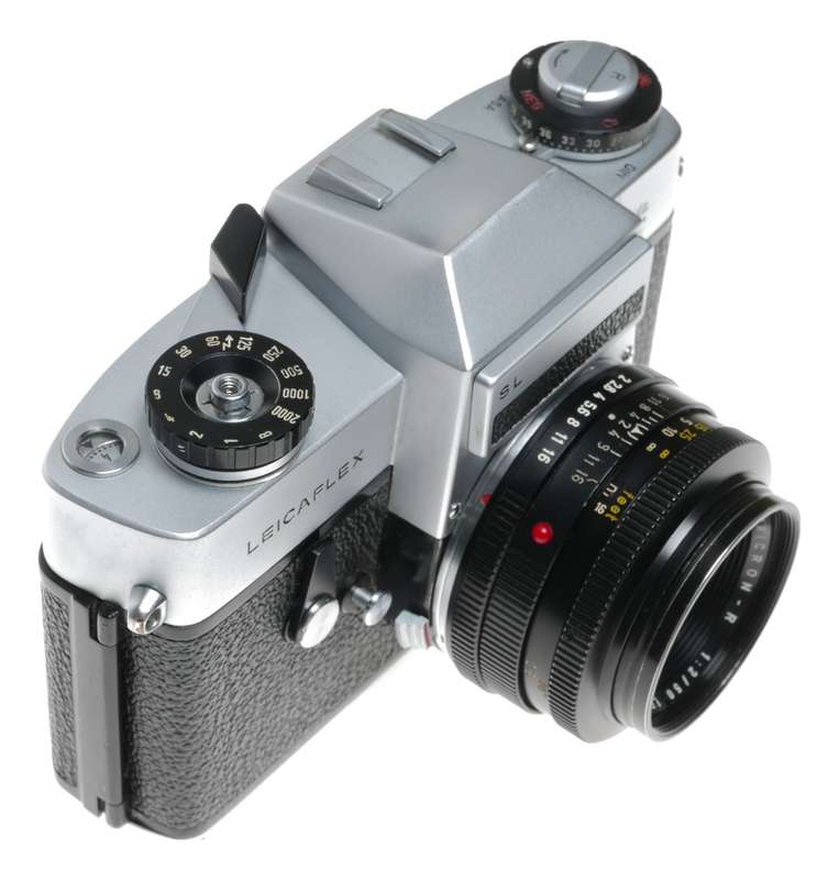 Leicaflex SL Chrome 35mm SLR film camera Summicron-R lens set