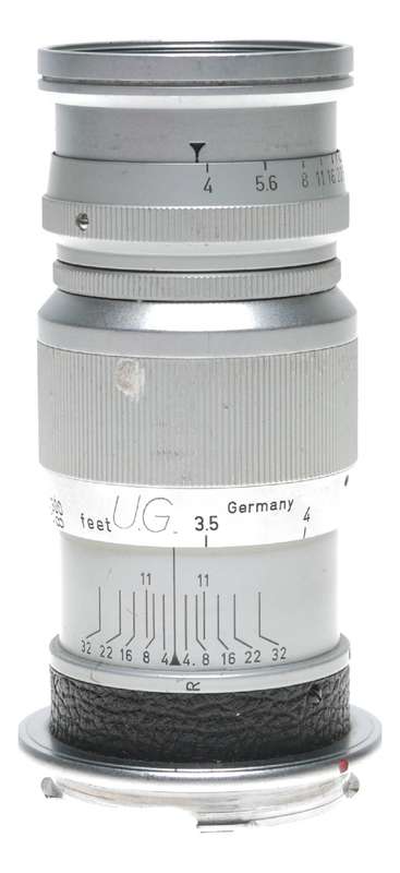 Leitz GmbH f4 Elmar 4/90mm f=9cm Leica M bayonet mount lens