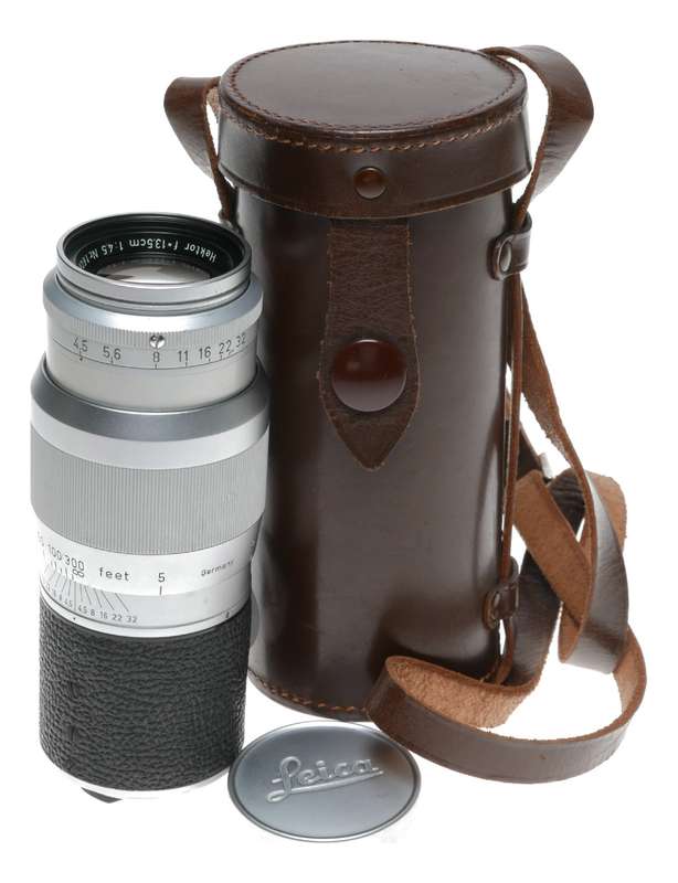Hector f=13,5cm f4.5 Leitz M39 screw mount leica camera lens set