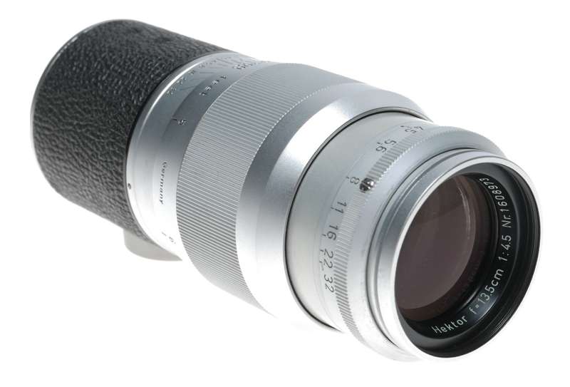 Hector f=13,5cm f4.5 Leitz M39 screw mount leica camera lens set