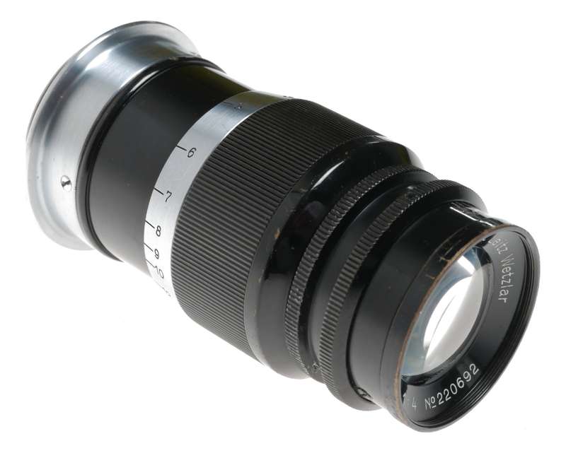 Elmar 4/90mm portrait lens bakelite keeper rare f=9cm Black Paint caps