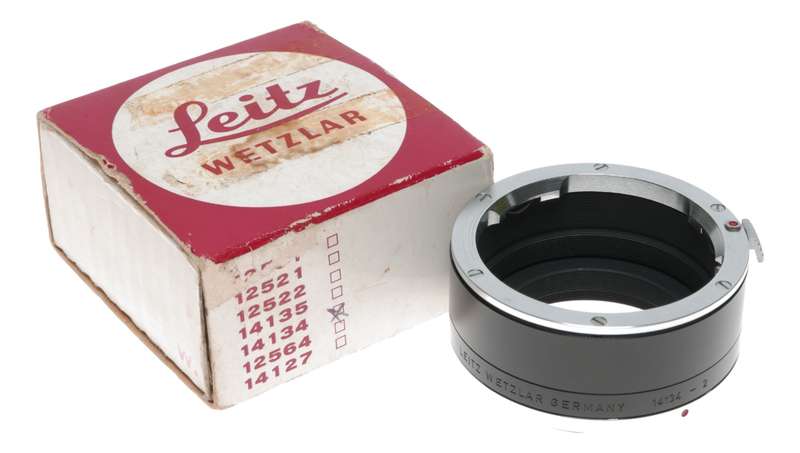 14134 Leitz camera lens adapter for Leica Mint boxed extension tube