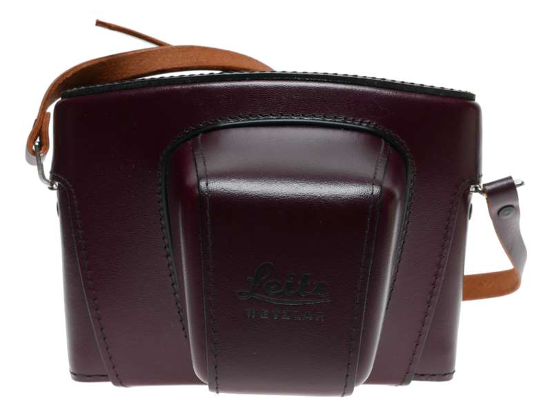 14504 Leitz burgundy Leather ever ready SL camera case MINT