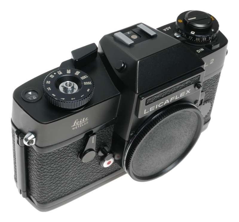 Black chrome Leicaflex SL2 Antique film camera 35mm body with case