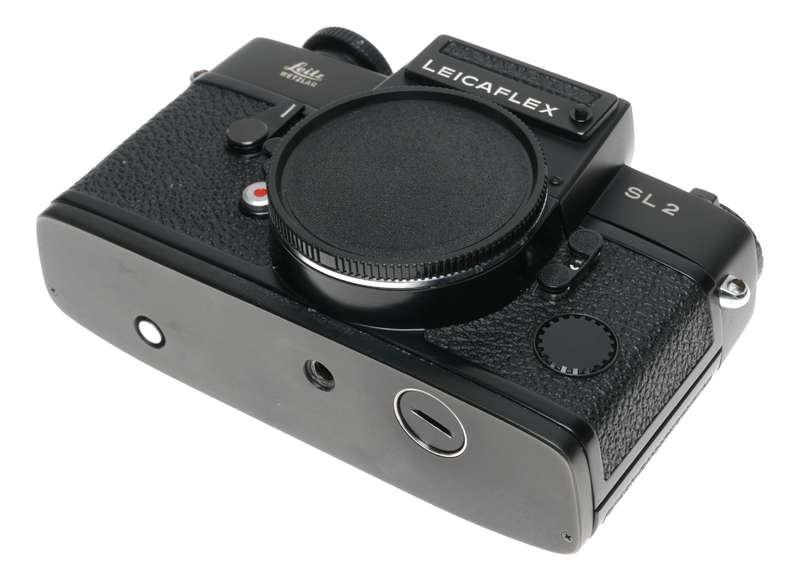Black chrome Leicaflex SL2 Antique film camera 35mm body with case