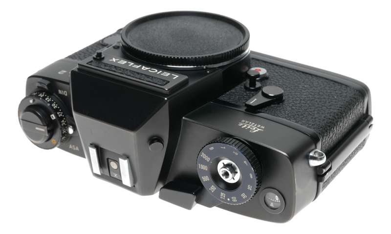 Black chrome Leicaflex SL2 Antique film camera 35mm body with case