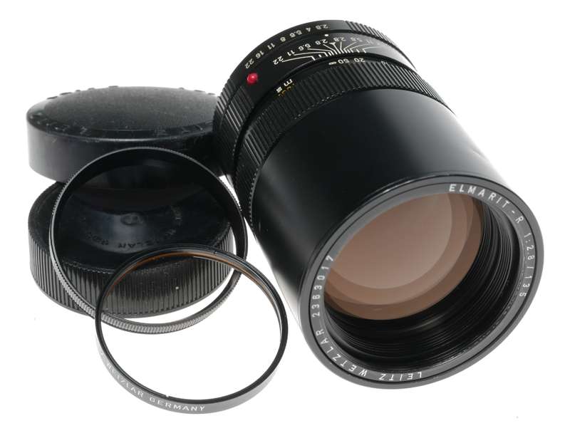 Elmarit-R 2.8/135 mm 2 cam SLR antique Leica Leitz lens f135mm