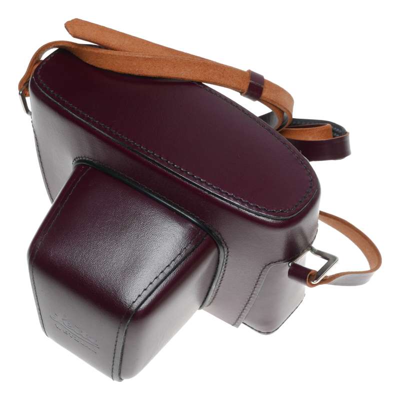14504 Leitz burgundy Leather ever ready SL camera case MINT