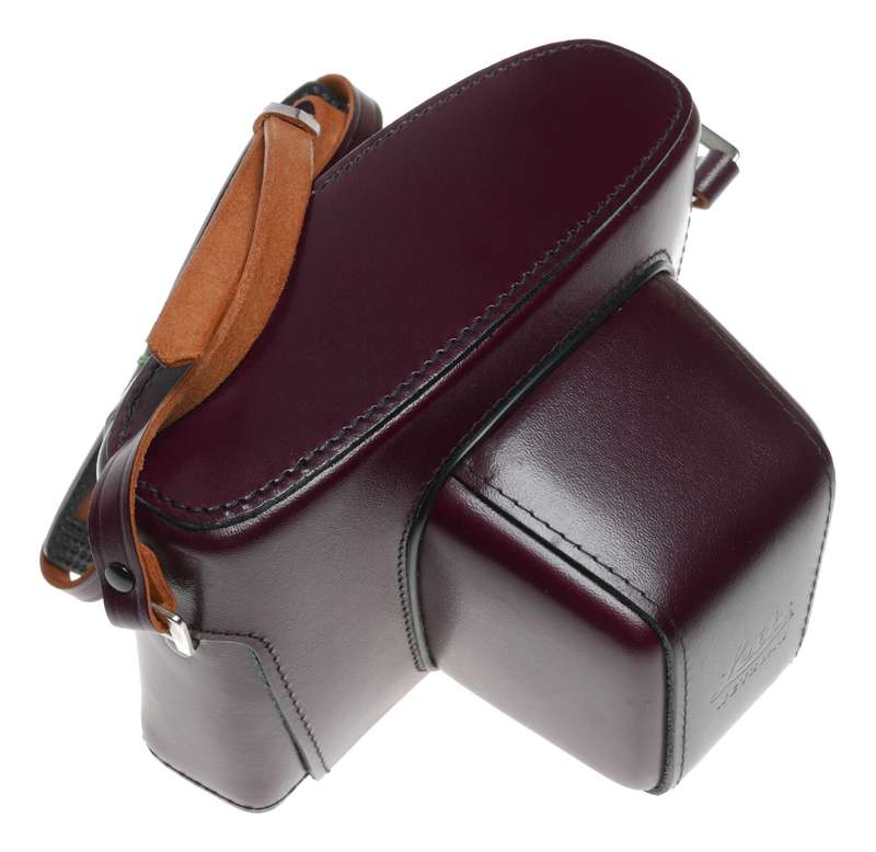 14504 Leitz burgundy Leather ever ready SL camera case MINT