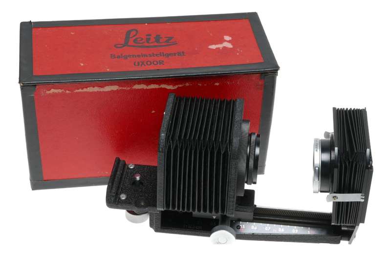 UXOOR Balgeneinstellgeraet UZEOO close up focusing bellows boxed