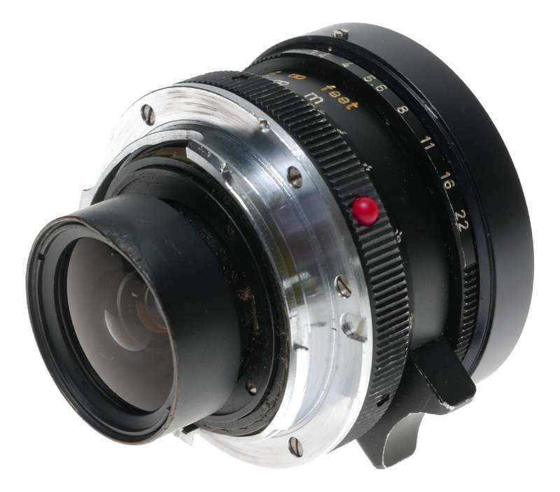 Black Super-Angulon 1:3.4/21 Leitz Ultra Wide Angle f=21mm