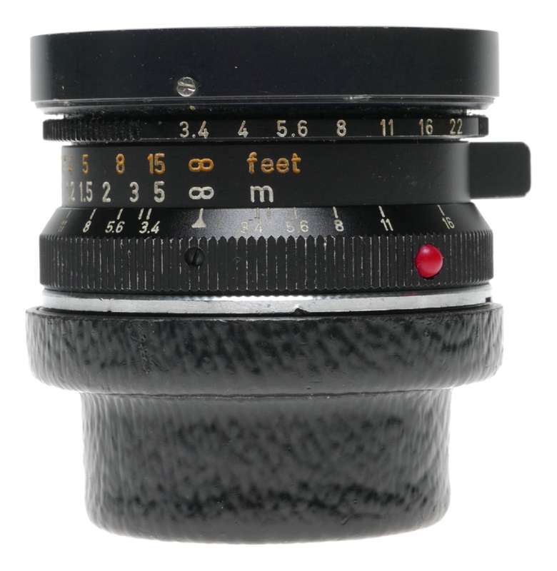 Black Super-Angulon 1:3.4/21 Leitz Ultra Wide Angle f=21mm