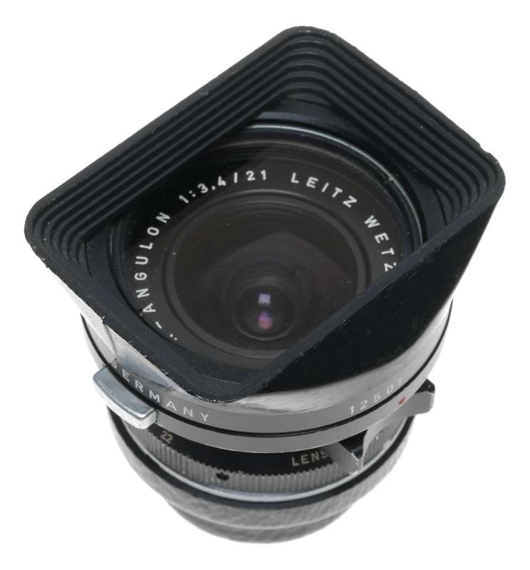 Black Super-Angulon 1:3.4/21 Leitz Ultra Wide Angle f=21mm