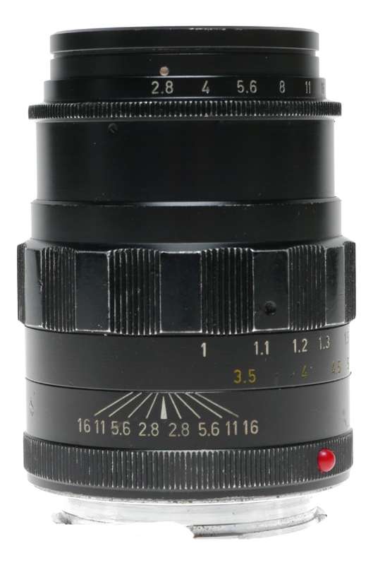 Black Tele-Elmarit 1:2.8/90 mm Leica M Leitz f=90mm F2.8 prime lens