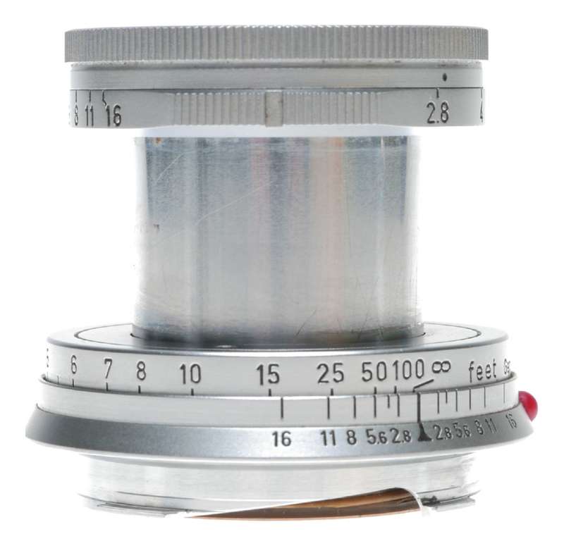 2.8/50mm Elmar 5cm f2.8 Collapsible Leica BM rangefinder camera lens