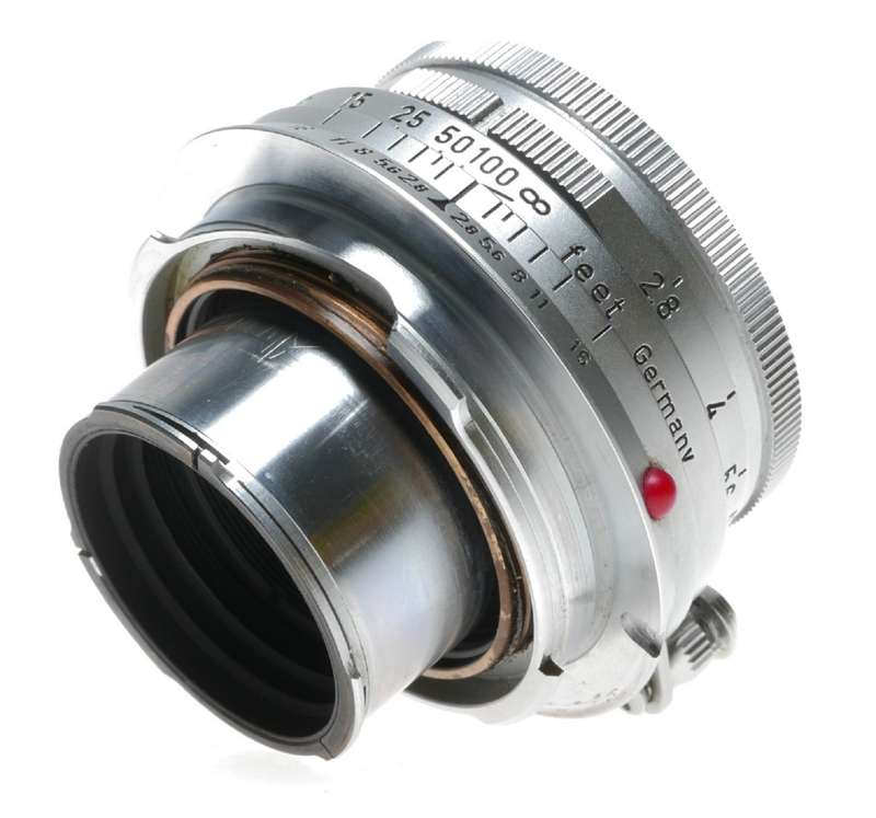 2.8/50mm Elmar 5cm f2.8 Collapsible Leica BM rangefinder camera lens