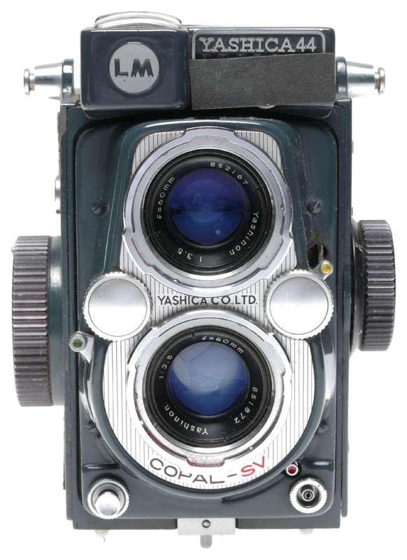 Yashica 44 LM Blue 4x4 TLR Film Camera Yashinon 3.5/60