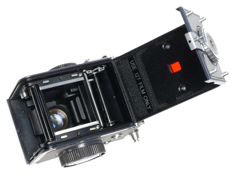 Yashica 44 LM Blue 4x4 TLR Film Camera Yashinon 3.5/60