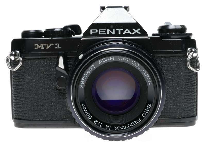 Pentax MV1 SLR Film Camera SMC Pentax-M 1:2/50 Lens