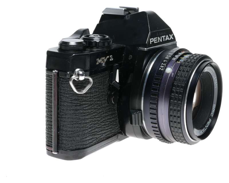 Pentax MV1 SLR Film Camera SMC Pentax-M 1:2/50 Lens