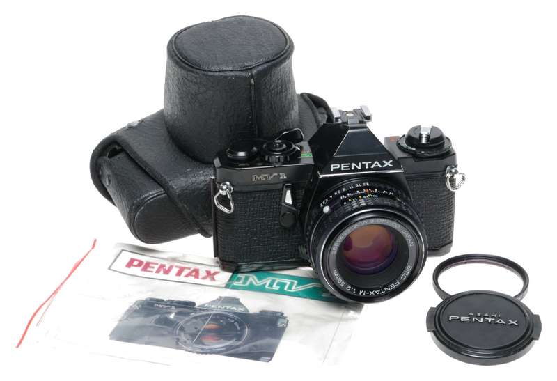 Pentax MV1 SLR Film Camera SMC Pentax-M 1:2/50 Lens