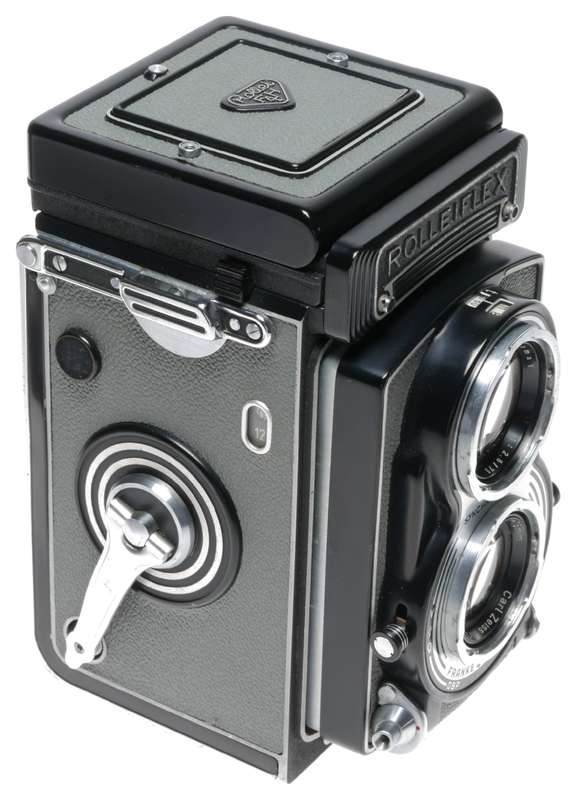 Rolleiflex T Model 1 Grey TLR Film Camera Carl Zeiss Tessar 1:3.5/75