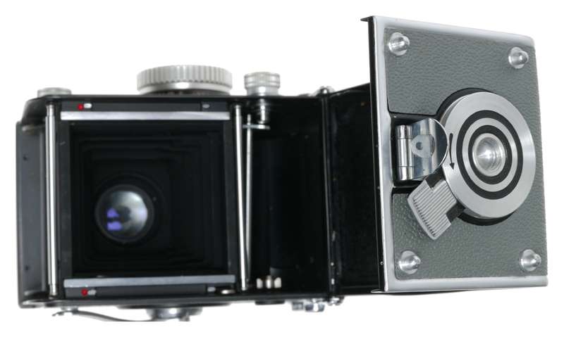 Rolleiflex T Model 1 Grey TLR Film Camera Carl Zeiss Tessar 1:3.5/75