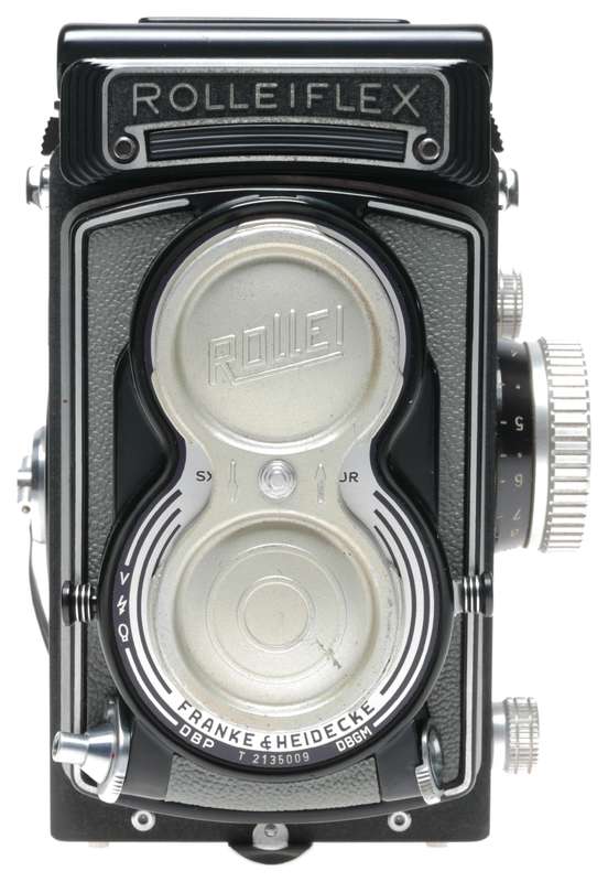 Rolleiflex T Model 1 Grey TLR Film Camera Carl Zeiss Tessar 1:3.5/75