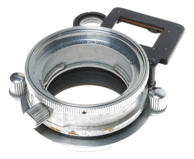 Close focus attachment for Hektor Summar Leica leitz lens
