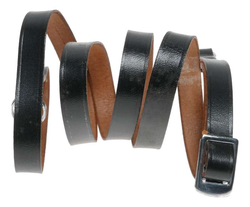 Antique leather rangefinder camera neck strap original lug clips fits Leica