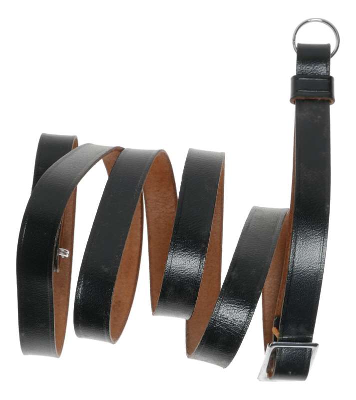 Antique leather rangefinder camera neck strap original lug clips fits Leica