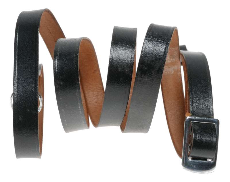 Antique leather rangefinder camera neck strap original lug clips fits Leica