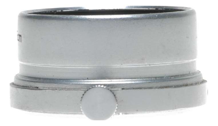 Elmar 50mm f3.5 lens hood FISON shade chrome snap on