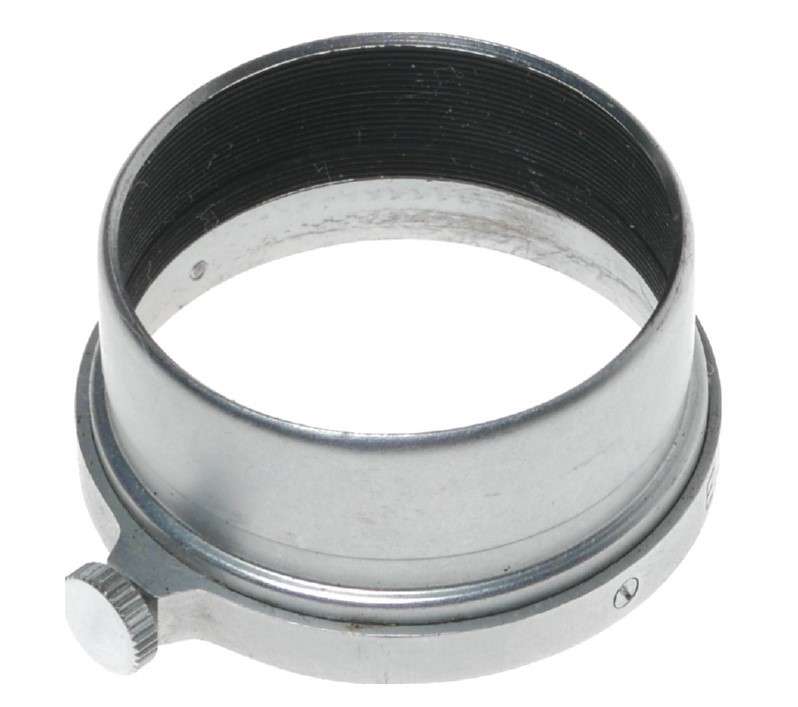Elmar 50mm f3.5 lens hood FISON shade chrome snap on