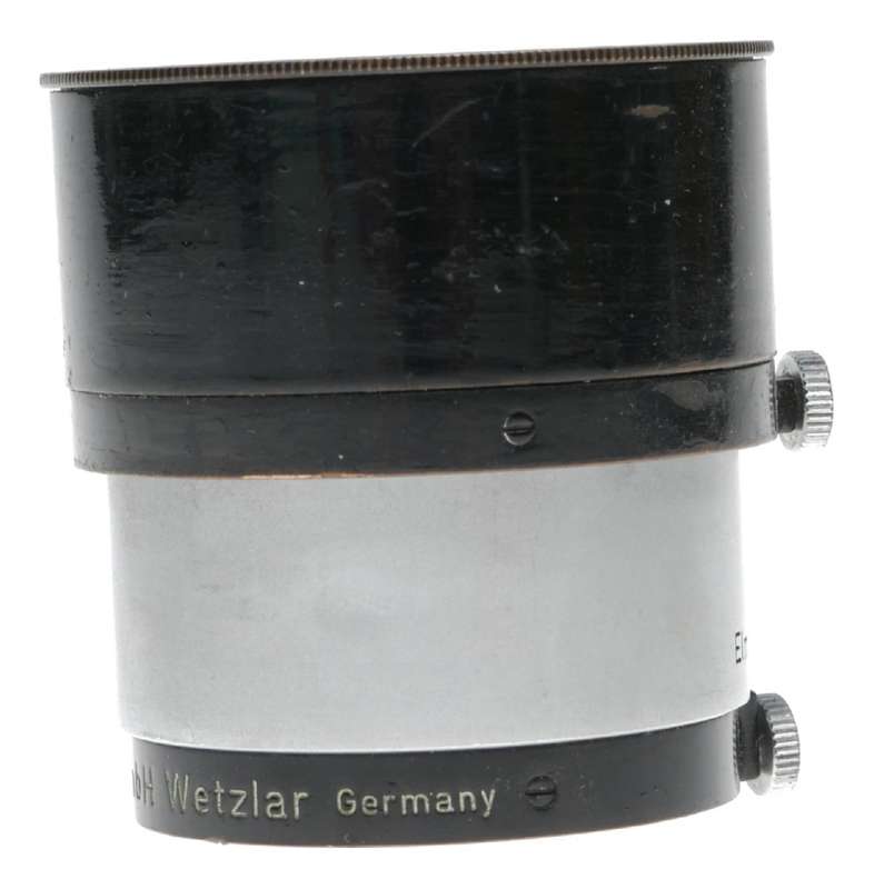 Black chrome FIKUS Leica lens hood shade 3.5 and 13.5cm Leitz