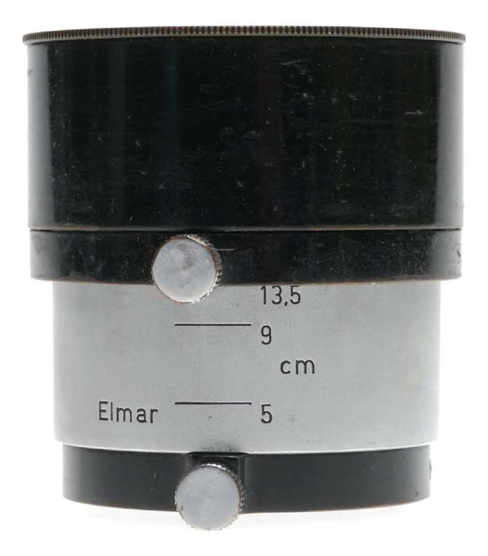 Black chrome FIKUS Leica lens hood shade 3.5 and 13.5cm Leitz