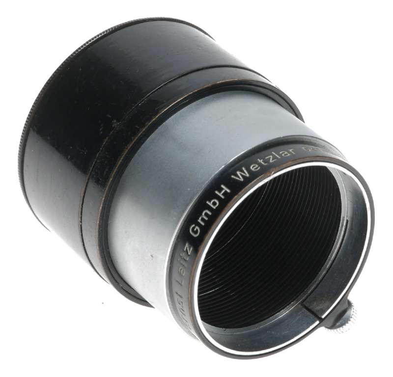 Black chrome FIKUS Leica lens hood shade 3.5 and 13.5cm Leitz