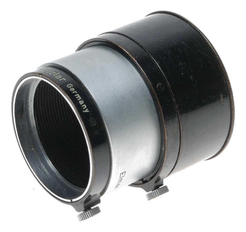 Black chrome FIKUS Leica lens hood shade 3.5 and 13.5cm Leitz