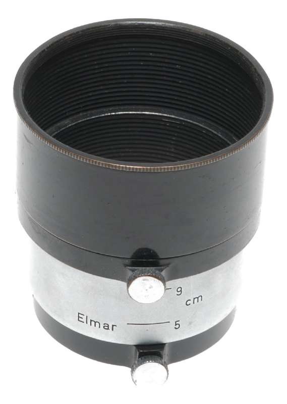 Black chrome FIKUS Leica lens hood shade 3.5 and 13.5cm Leitz