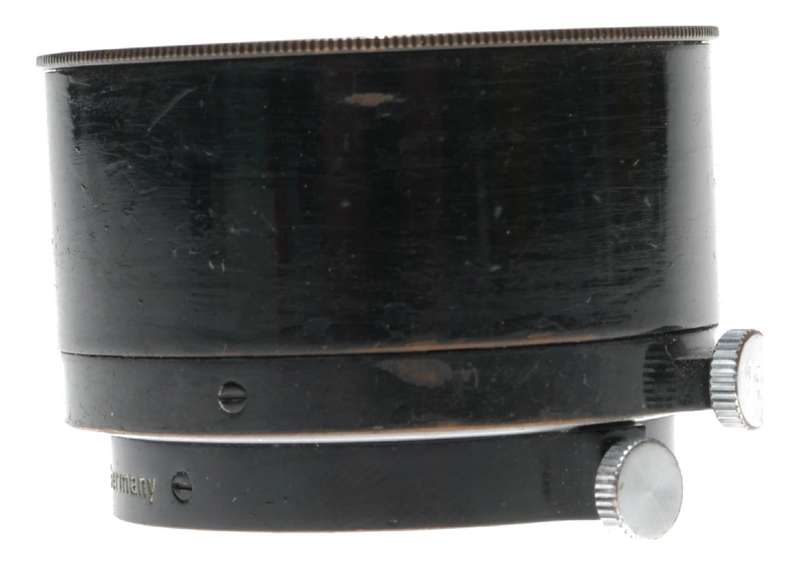 Black chrome FIKUS Leica lens hood shade 3.5 and 13.5cm Leitz