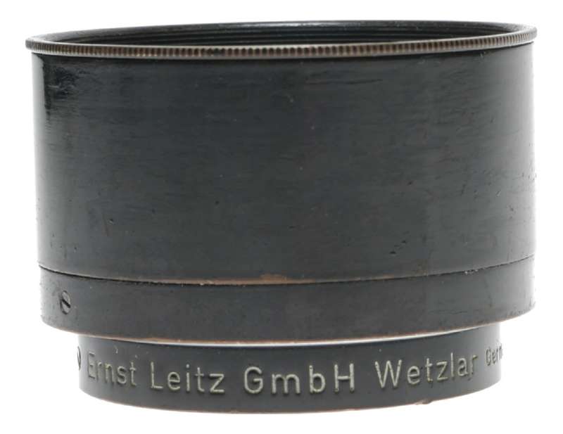 Black chrome FIKUS Leica lens hood shade 3.5 and 13.5cm Leitz