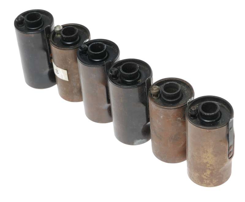 Leitz Brass 35mm film spool Set 6x fits rangefinder film cameras 4