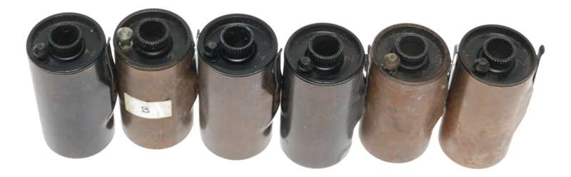 Leitz Brass 35mm film spool Set 6x fits rangefinder film cameras 4