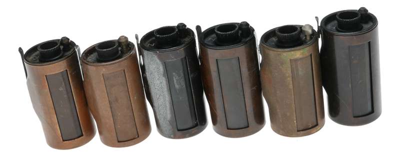 Leitz Brass 35mm film spool Set 6x fits rangefinder film cameras 4